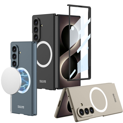 Galaxy Z Fold 8 Ultra Kılıf Wireless Şarj Özellikli Zore Kıpta M-safe Kapak - 7