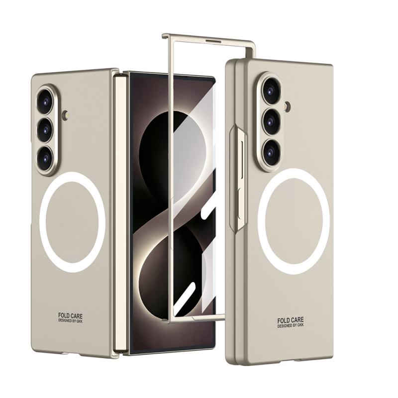 Galaxy Z Fold 8 Ultra Kılıf Wireless Şarj Özellikli Zore Kıpta M-safe Kapak - 2