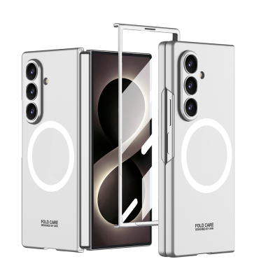 Galaxy Z Fold 8 Ultra Kılıf Wireless Şarj Özellikli Zore Kıpta M-safe Kapak - 4