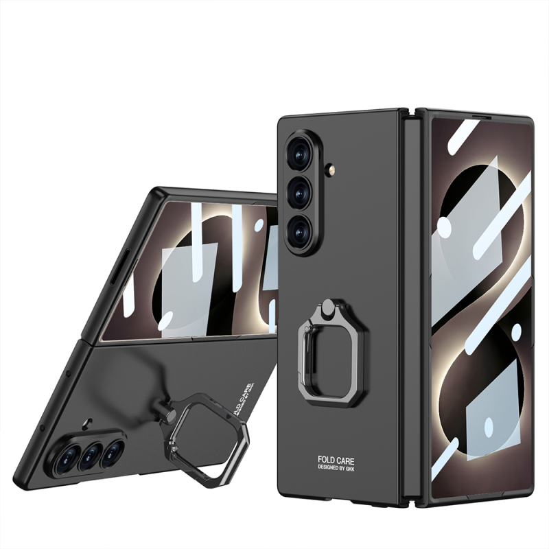 Galaxy Z Fold 8 Ultra Kılıf Zore Kıpta Flip Ring Kamera Korumalı Kapak - 3