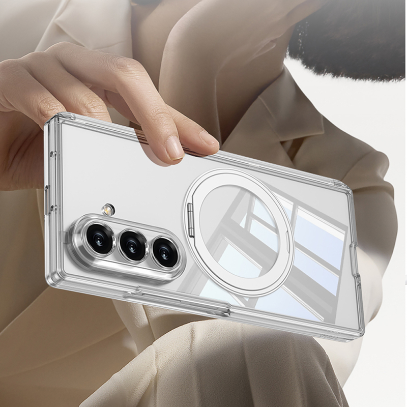 Galaxy Z Fold 8 Ultra M-safe Charging Enabled Zore Kıpta KPT-02 Stand Case - 4