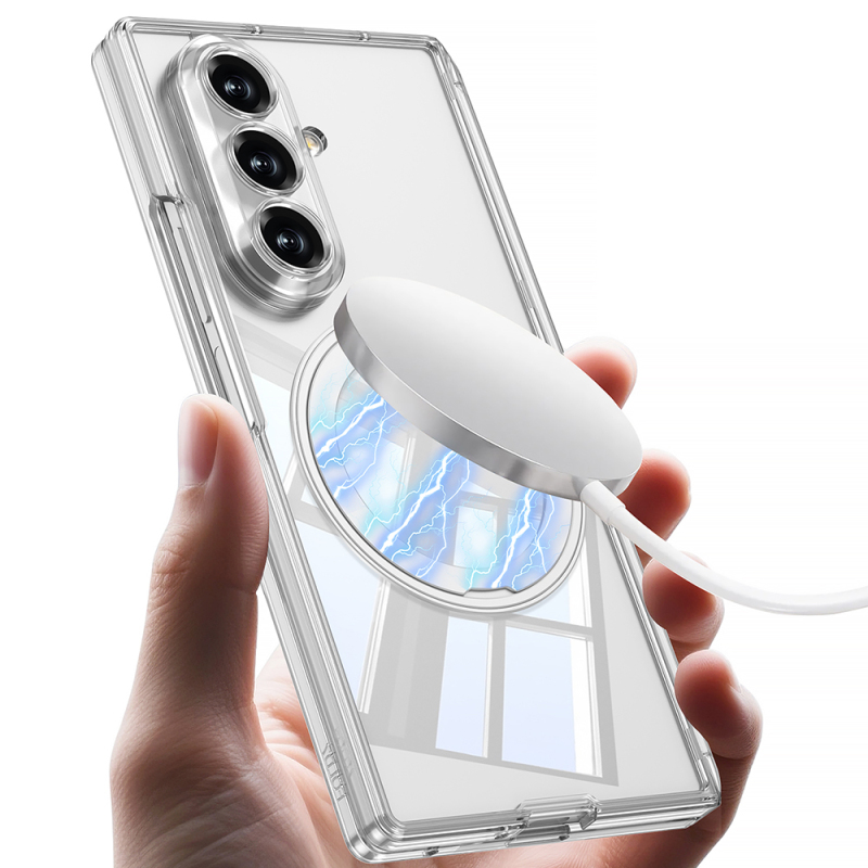 Galaxy Z Fold 8 Ultra M-safe Şarj Özellikli Zore Kıpta KPT-02 Standlı Kapak - 3