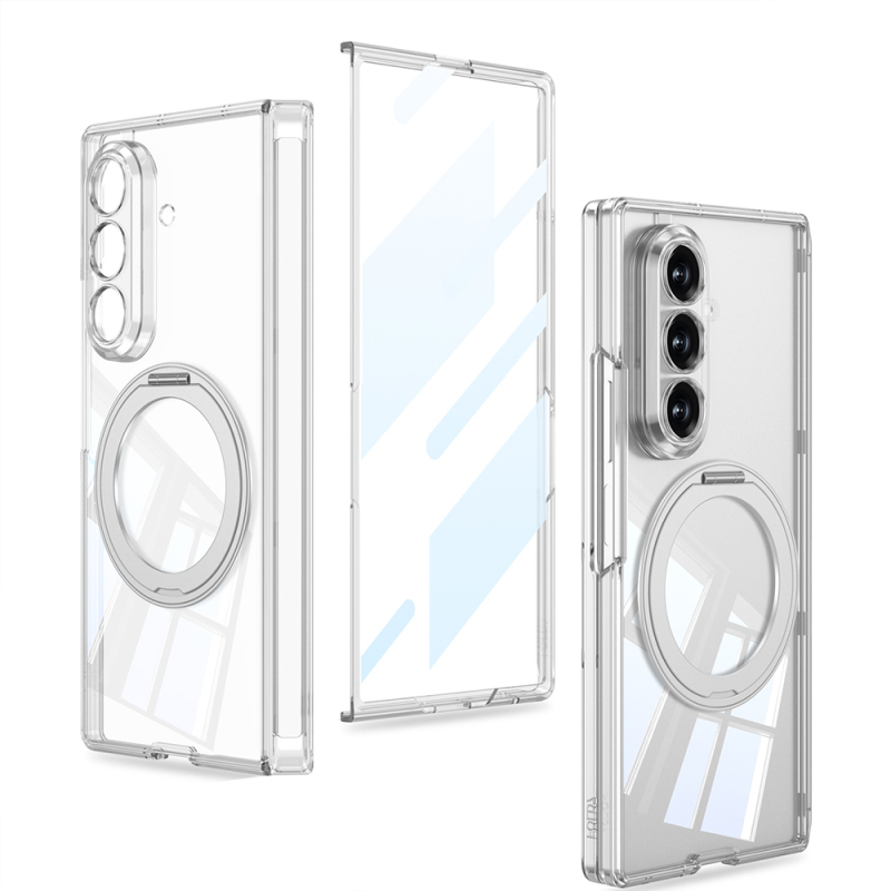 Galaxy Z Fold 8 Ultra M-safe Şarj Özellikli Zore Kıpta KPT-02 Standlı Kapak - 1