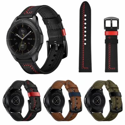 Gear S3 (22mm) KRD-19 Leather Band - 8