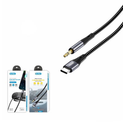 Go Des GAC-168 Type-C to 3.5mm AUX Audio Kablo 1M - 3