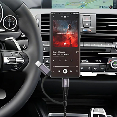 Go Des GAC-172 2in1 Type-C & Lightning to 3.5mm AUX Audio Kablo 1M - 4
