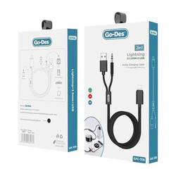 Go Des GAC-306 2 in 1 Aux Audio Cable - 3