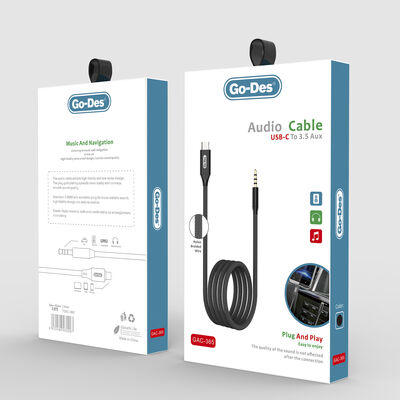 Go Des GAC-365 Type-C To Aux Audio Cable - 3