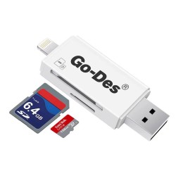 Go Des GD-DK102 Lightning Card Reader - 3