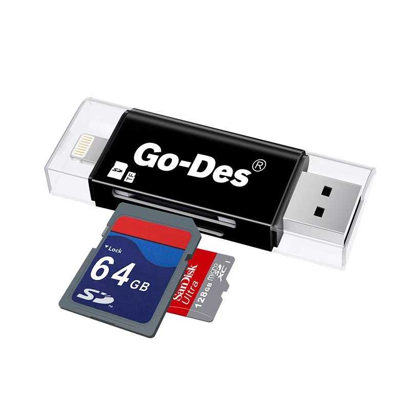 Go Des GD-DK102 Lightning Card Reader - 4
