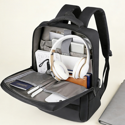 Go Des GD-6001 Breathable Fabric Shock Absorbing Laptop and Notebook Backpack with Shoulder Straps - 2