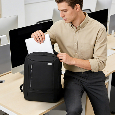 Go Des GD-6001 Nefes Alabilen Kumaş Şok Emici Omuz Askılı Laptop ve Notebook Sırt Çantası - 3