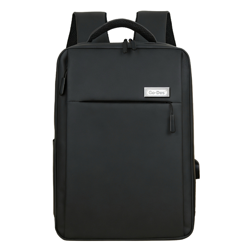Go Des GD-6002 Breathable Fabric Shock Absorbing Laptop and Notebook Backpack with Shoulder Straps - 1