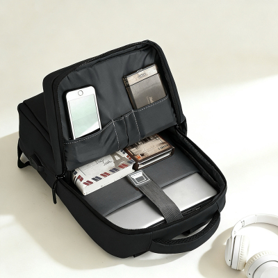 Go Des GD-6002 Nefes Alabilen Kumaş Şok Emici Omuz Askılı Laptop ve Notebook Sırt Çantası - 4