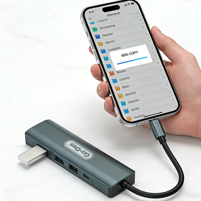 Go Des GD-6873 Type-C to HDTV 5-in-1 Converter Adapter - 5