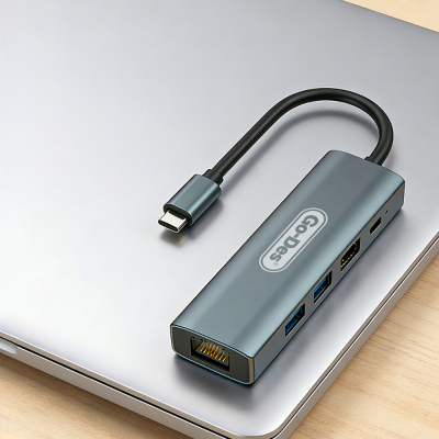 Go Des GD-6873 Type-C to HDTV 5in1 Dönüştürücü Adaptör - 3