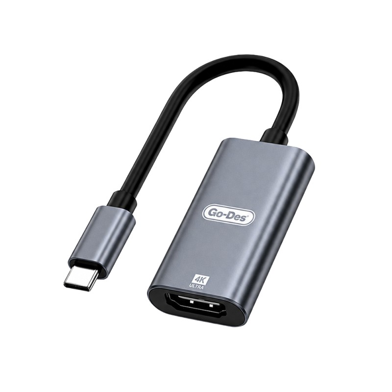 Go Des GD-6906 HDTV Type-C to HDMI 4K Ultra HD Ses ve Video Adaptörü 60hz - 1