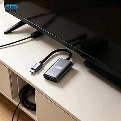 Go Des GD-6906 HDTV Type-C to HDMI 4K Ultra HD Ses ve Video Adaptörü 60hz - 6