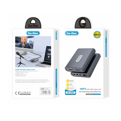 Go Des GD-6908 HDTV Ses ve Video Adaptörü USB-A/Hdmi/3.5mm/4K Ultra HD 60hz - 6
