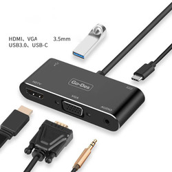 Go Des GD-8761 Usb-C To HDTV-VGA Adapter - 5