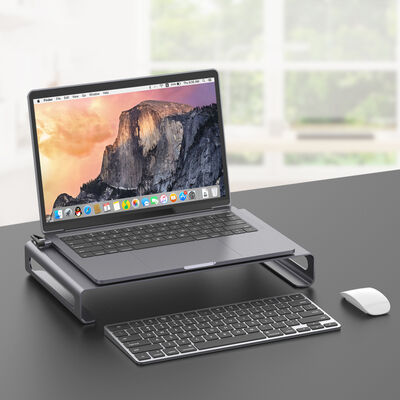 Go Des GD-9126 Hub Destekli Laptop Standı Docking Station Stand - 4