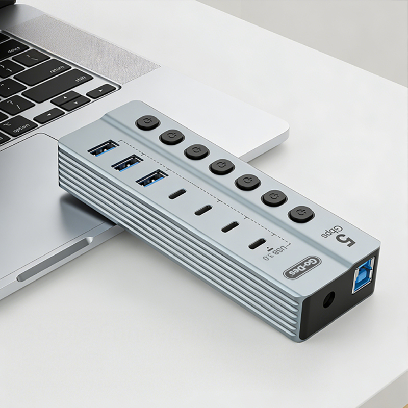 Go Des GD-9212 7-in-1 Multi-Type-C and USB Hub - 5