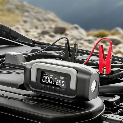 Go-Des GD-B636 LED Işıklı Araç Akü Acil Durum Takviye Güç Kaynağı ve Hava Kompresörü 10000mAh - 4