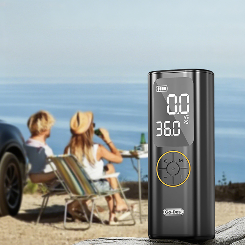 Go Des GD-B638 LED Işıklı Araç Hava Kompresörü ve Powerbank 12V - 3