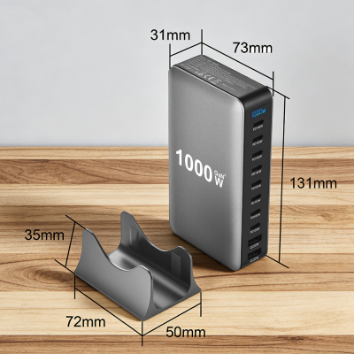 Go Des GD-B961 GaN Teknolojili 10 Portlu Masaüstü Şarj İstasyonu 1000W - 5
