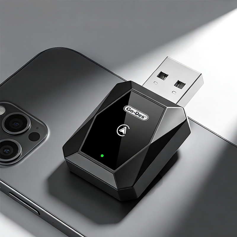 Go Des GD-BT212 Android Auto Supported CarPlay USB Bluetooth Wireless Transmitter Adapter - 6