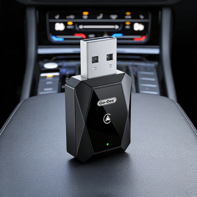 Go Des GD-BT212 Android Auto Supported CarPlay USB Bluetooth Wireless Transmitter Adapter - 5