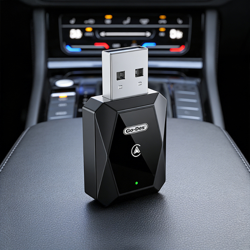 Go Des GD-BT212 Android Auto Supported CarPlay USB Bluetooth Wireless Transmitter Adapter - 5