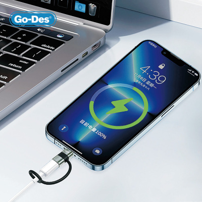 Go-Des GD-CT068 Lightning to Type-C Data and Fast Charging Adapter - 2