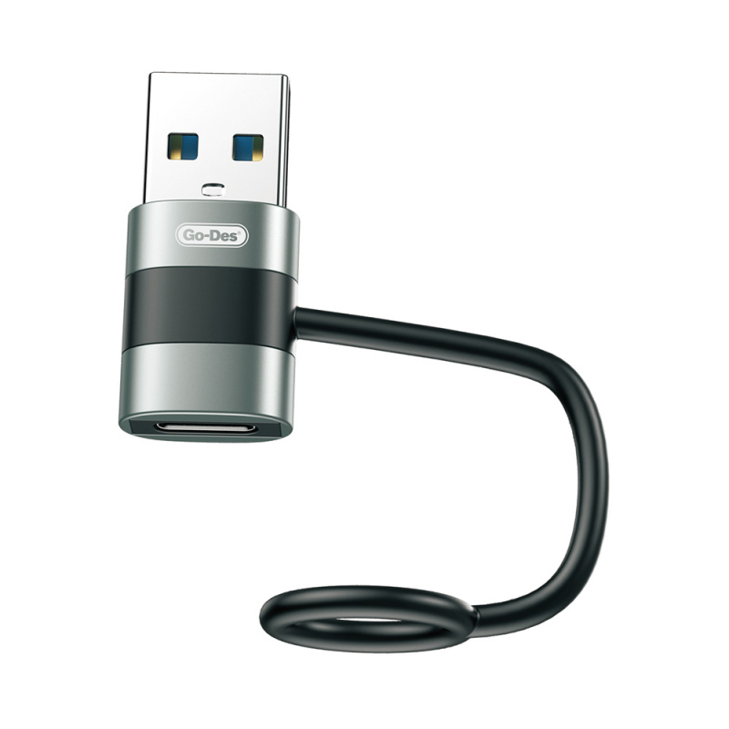 Go-Des GD-CT069 USB 3.0 to Type-C Data and Fast Charging Adapter - 1