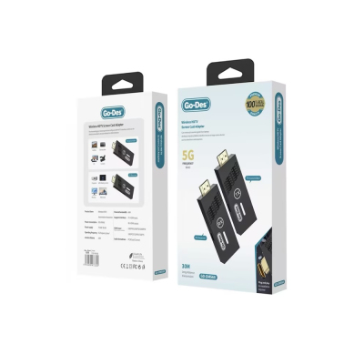 Go Des GD-DM568 Wireless HDTV Ultra HD 4K Image Transmitter Adapter - 5