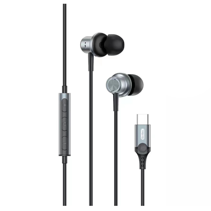 Go Des GD-EP315 Earbuds Wired Type-C Plug and Play Stereo Headphones - 2