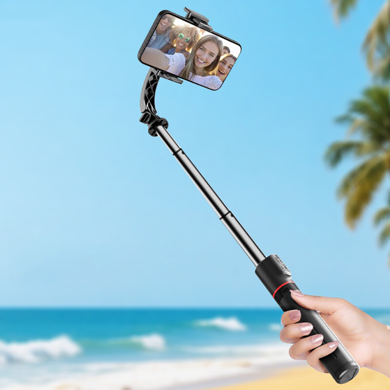 Go-Des GD-F06 Bluetooth Kumandalı Teleskopik Tripodlu Sarsılma Engelleyicili Selfie Çubuğu - 7