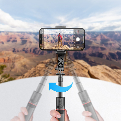 Go-Des GD-F06 Bluetooth Kumandalı Teleskopik Tripodlu Sarsılma Engelleyicili Selfie Çubuğu - 8