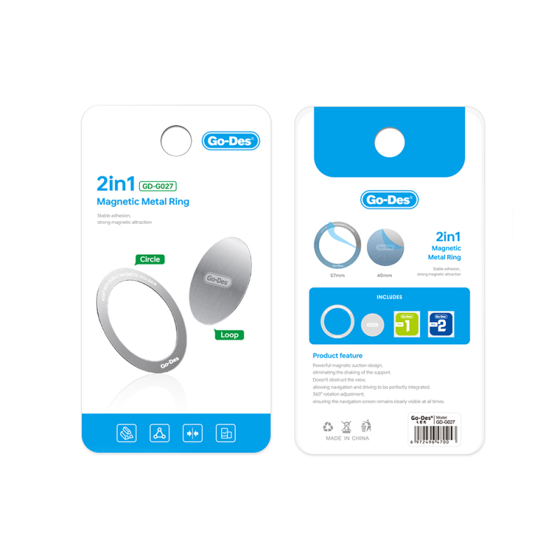 Go Des GD-G027 2-in-1 Metal M-safe Ring - 5