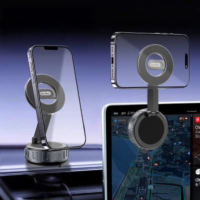 Go Des GD-HD241 360 Derece Dönebilen Vakum Özellikli Magnetik Telefon Tutucu - 3