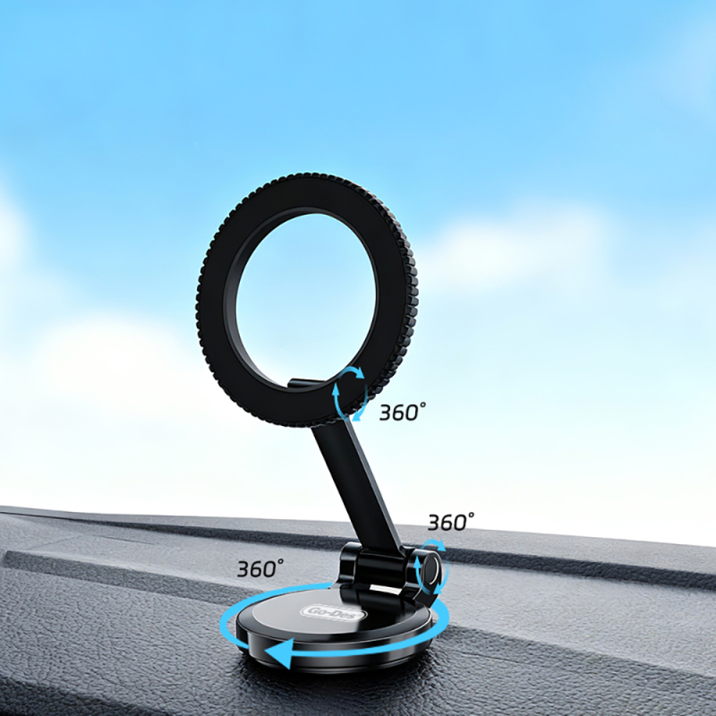Go Des GD-HD242 360 Degree Rotating Flat Floor Car Phone Holder - 5