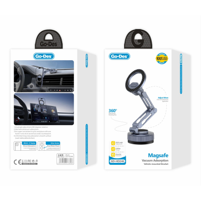 Go Des GD-HD246 Vacuum Design 360 Degree Rotating Magnetic Car Phone Holder - 6