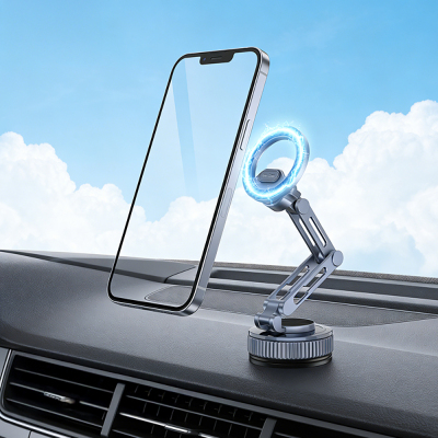 Go Des GD-HD246 Vakumlu Tasarım 360 Derece Dönebilen Magnetik Araç İçi Telefon Tutucu - 2