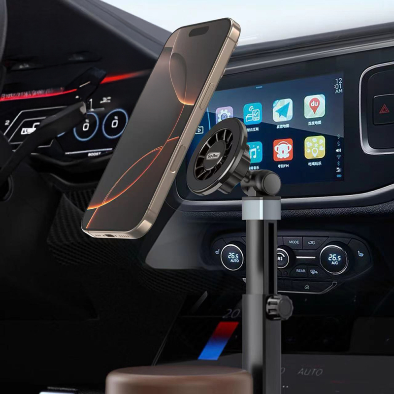 Go Des GD-HD253 M-safe Magnetik 360 Derece Dönebilen Bardaklık Tasarım Telefon Tutucu - 3