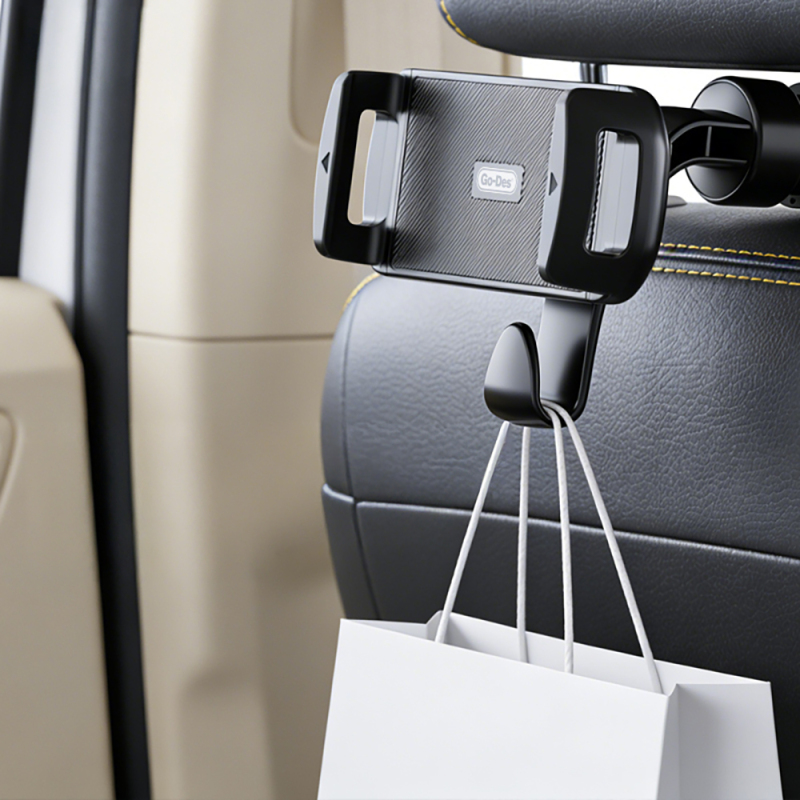 Go Des GD-HD257 2-in-1 Car Phone and Tablet Holder with Hanging Bracket - 5