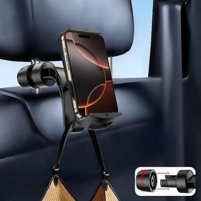 Go Des GD-HD257 2-in-1 Car Phone and Tablet Holder with Hanging Bracket - 7