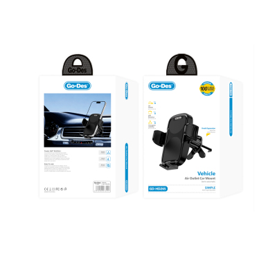 Go Des GD-HD265 360° Dönebilen Yarı Otomatik Araç Telefon Tutucu - 6