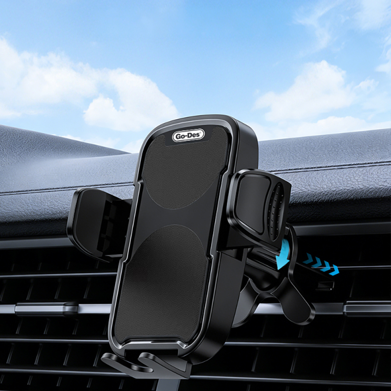 Go Des GD-HD265 360° Rotating Semi-Automatic Car Phone Holder - 4
