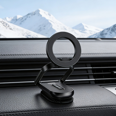 Go Des GD-HD273 Foldable Magnetic Flat Surface Car Phone Holder - 5