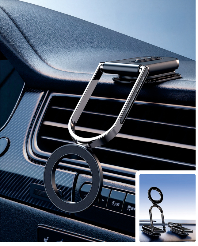 Go Des GD-HD273 Foldable Magnetic Flat Surface Car Phone Holder - 7